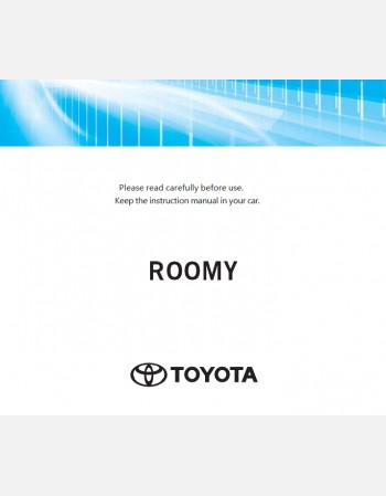 toyota roomy 2024-2025 owners manual in english